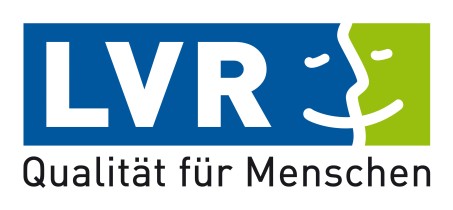 Logo des LVR mit einem l&auml;chelnden Gesicht in blau und gr&uuml;n.